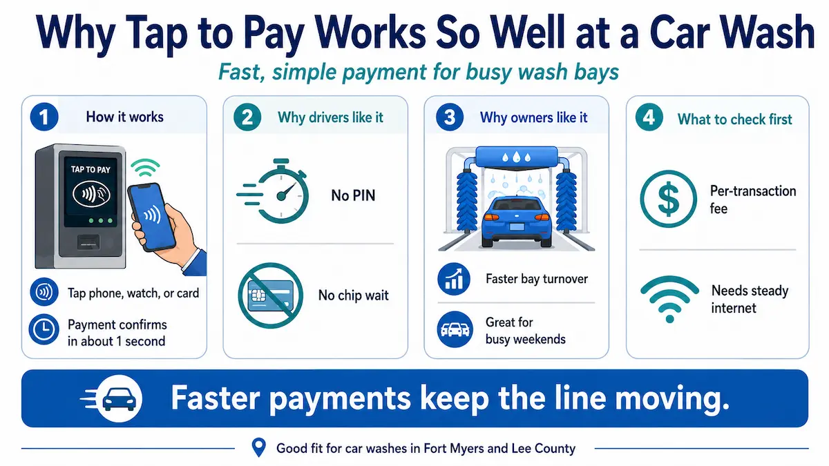 Why Tap to Pay Works So Well at a Car Wash